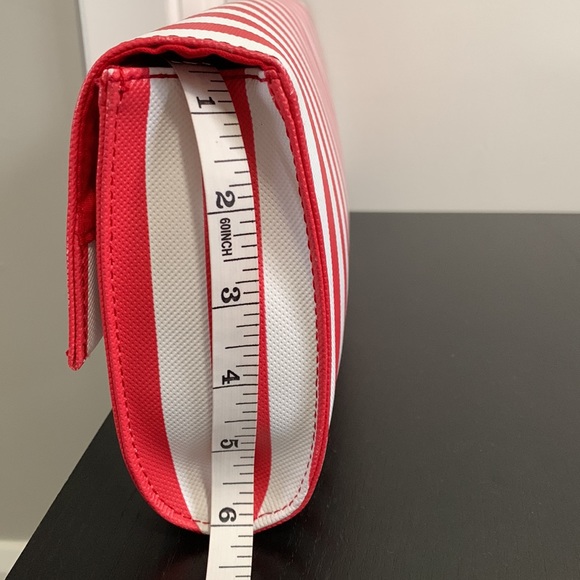 Browns red and white striped clutch - Picture 4 of 11